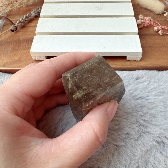 Gorgeous Rutilated Quartz Free Form - Picture 4 of 7